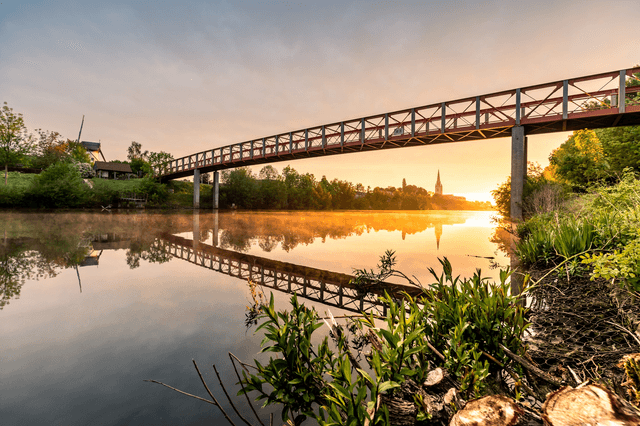 Leiebrug in Wervik